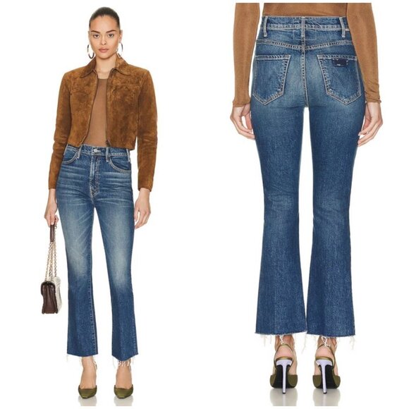 💕MOTHER SUPERIOR💕 Hustler Flood Fray Jeans ~ Beer Me 29 NWOT - Picture 4 of 16